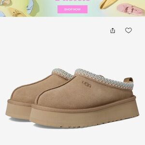 UGG Tasman Platform Slippers in Sand